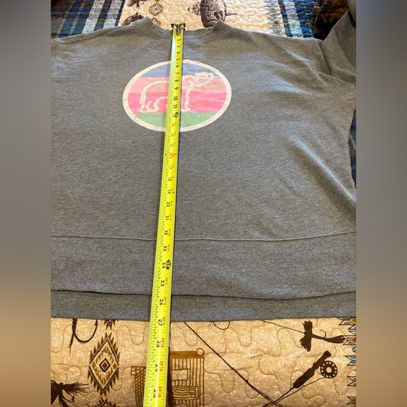 Crown & Ivy Gray pastel Elephant Graphic Sweatshirt vintage 90’s - Picture 8 of 11